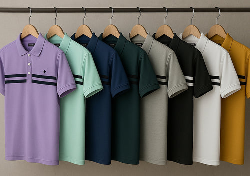 "Get 5 Stylish Collar T-shirts for Only ₹999 – COD Available!"