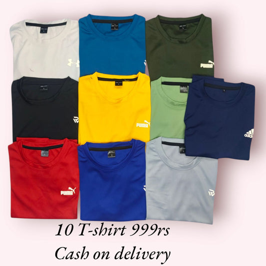 "Hurry! 10 Stylish Lycra T-shirts for ₹999 – Cash on Delivery Available!"