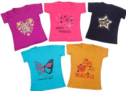 kids girts t-shirt 5 pcs 499 only