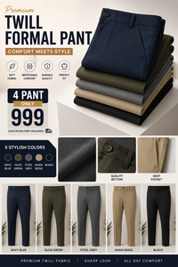 4 twill button pant 999 only